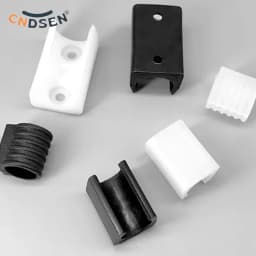 Transparent/Black/White U Shaped Non-slip Chair Leg Pad PP Plastic Non-slip Furniture Feet Floor Protectors Anti-front Tilt