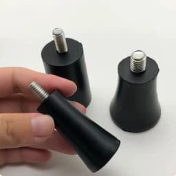 2-20Pcs Rubber Adjustable Feet Pad M6 M8 M10 With Screw Table Chair Balck Leveling Foot Pad Furniture Leg Anti-shock Protection