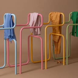 for Bathroom Cloakroom Clothing Display Rack Hotel Clothing Hangers Creative Stylish Metal Coat Rack Minimalist Towel Rack