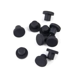 Black Solid Silicone Rubber Hole Plug T Type Blanking End Round Seal Stopper High Temperature Dustproof Plugs 2mm-14mm
