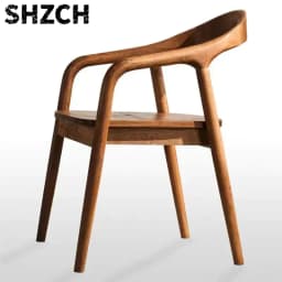 Dining Table Chairs Solid Wood Home Backrest High-end Minimalist Dining Room Light Luxury Living Room Leisure Dining Chair