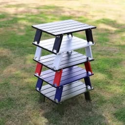 Seasonal Clearance Ultralight Foldable Camping Table, Portable Mini Aluminum Table for Beach, Garden Party, Hiking &Outdoor Trip