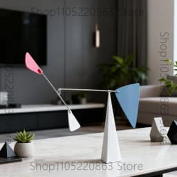 Modern Simple Creative Sail Dynamic Balance Ornament Sample Tabletop Windmill Craft Furnishings