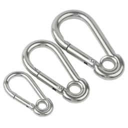 M4 M5 M6 M7 M8 M9 M10 M11 M12 M13 M14 304 Stainless Steel Multifunctional Spring Snap Carabiner Quick Link Lock Ring Hook
