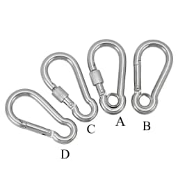 M4 M5 M6 M7 M8 M9 M10 M11 M12 M13 M14 304 Stainless Steel Multifunctional Spring Snap Carabiner Quick Link Lock Ring Hook