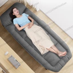 American Style Sturdy Folding Bed, Portable Adult Fold Up Bed for Office Napping, No Assembly Required