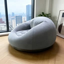 Portable Round Inflatable Air Sofa Waterproof Lazy Bean Bag Chair Bedroom Patio Outdoor Camping Leisure Use