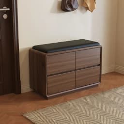 Shoe Cabinet Entrance Household Integrated Shoe Change Stool Soft Bag Leather Large Capacity Solid Wood Storage Stool Cabinet