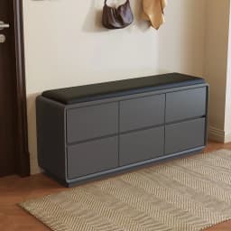 Shoe Cabinet Entrance Household Integrated Shoe Change Stool Soft Bag Leather Large Capacity Solid Wood Storage Stool Cabinet