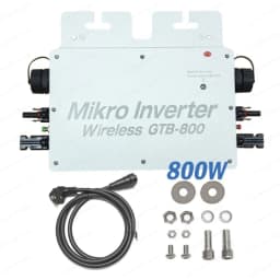 Household Balcony Solar Power GTB 800 Micro Inverter 800W Output IP65 Waterproof WiFi Smart Grid Connected Inverter