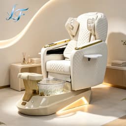 Pedicure Chair Adjustable Angle Massage Ambient Light Foot Spa Salon Beauty Equipment