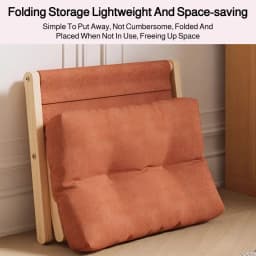 Portable Wooden Footrest Stool with Plush Cotton Padding for Living Room and Hallway Seating