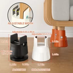 Adjustable Splint-Type Furniture Protection Pads: Moisture-Proof, Shockproof; Fit Table/Chair/Stool Legs, Heightens