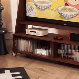 Vintage Nordic Tv Stand Floor Movable Space Saving Rustic Tv Stand With Wheels Elegant Muebles De Salón Tv Living Room Furniture