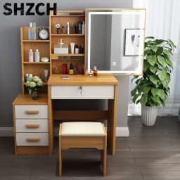 Dressing Table Small Apartment Dresser Modern Makeup Mirror Storage Cabinet 옷장