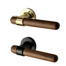 North American Black Walnut Indoor Bedroom Door Lock Solid Wood Door Universal Magnetic Silent Door Lock
