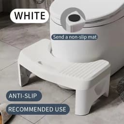 Adjustable Squatting Toilet Stool Ergonomic Design, Comfortable Aid for Kids, Adults, and Pregnant Women