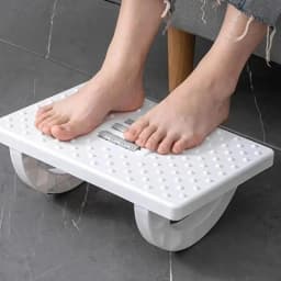 Portable Foot Stool with Massage Rollers Under Desk Ergonomic Support for Home and Office