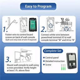 Upgraded Replacement Wall Console For Genie Series II Garage Door Opener- GBWCSL2-BX 39165R, GBWC2-BX GPWC-2WLB 37351R