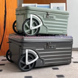 24-inch Side-Open Suitcase with Oversized Wheels Luggage for Travel Compact Yet Spacious Packing Organization