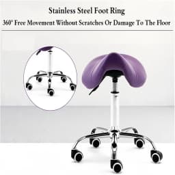 Ergonomic Saddle Stool Adjustable Swivel Chair For Barber Tattoo Massage Nail Technician Workshop Office Rolling Task Chair