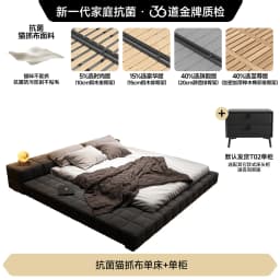 King Size Minimalist Bed for 2 People 180x200cm Modern Wooden Luxury Design Bedroom Beds Comfortable Camas de Dormitorio Furnitu