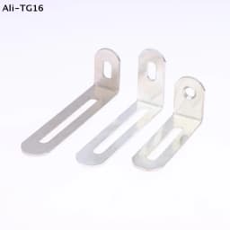 【Y6】10Pcs Hardware Accessories Black & Silver L-shaped Adjustable Angle Brackets Suitable For Furniture Anti Tilt Bookshelves