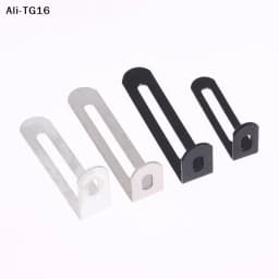 【Y6】10Pcs Hardware Accessories Black & Silver L-shaped Adjustable Angle Brackets Suitable For Furniture Anti Tilt Bookshelves