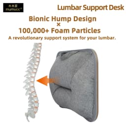 Mumucc's Laptop Desk With Lumbar Support & Accessories, Including A Detachable Tabletop, A Cushion Filled With Foam Particles