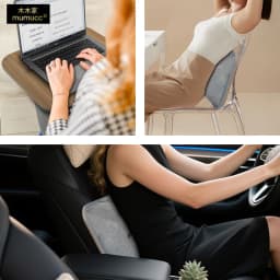 Mumucc's Laptop Desk With Lumbar Support & Accessories, Including A Detachable Tabletop, A Cushion Filled With Foam Particles