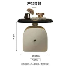 Suspension High-end Home, Table, Light Luxury, Solid Sense, Design, Bedroom, Wood, Bedside Storage Bedside