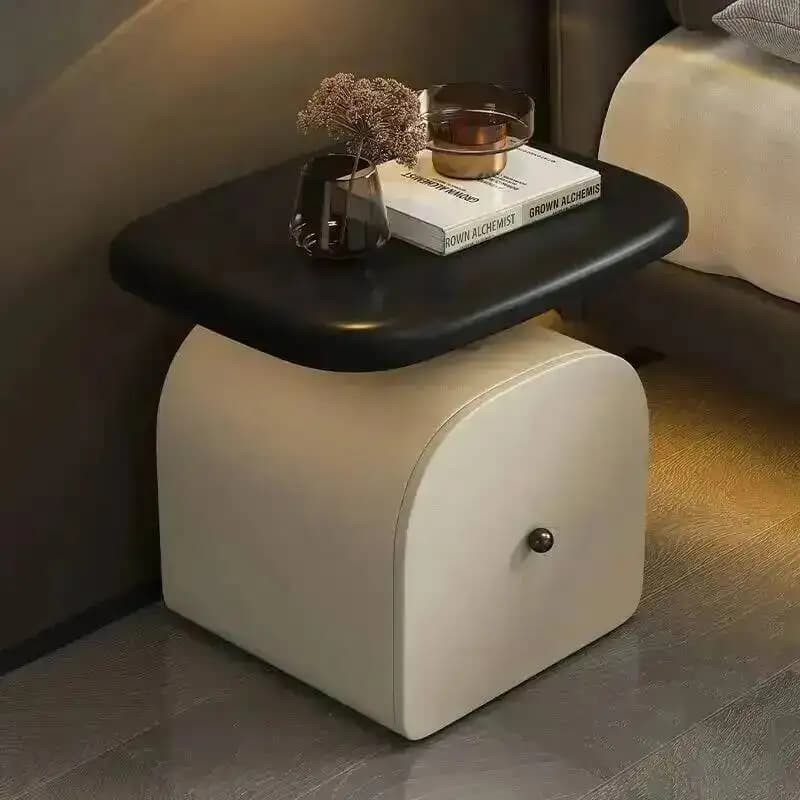 Suspension High-end Home, Table, Light Luxury, Solid Sense, Design, Bedroom, Wood, Bedside Storage Bedside