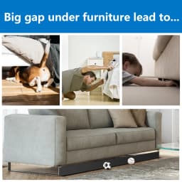 Adjustable PVC Sofa Backrest - 3 Meters, Cuttable Toy Preventer Under Sofa, Easy-to-Install Sofa Bottom Panel.