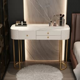 Glass luxury dressing table,household small modern minimalist dressing table,bedroom ins style storage cabinet, integrated table