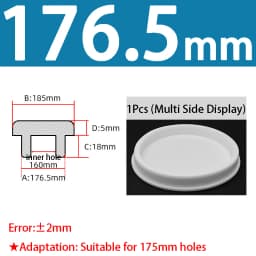 White Silicone Rubber Seal Hole Plugs Hollow Blanking End Cap Bore 6.8-201.5mm T Type Stopper Dustproof Plug Pipe Inserts