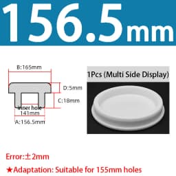 White Silicone Rubber Seal Hole Plugs Hollow Blanking End Cap Bore 6.8-201.5mm T Type Stopper Dustproof Plug Pipe Inserts