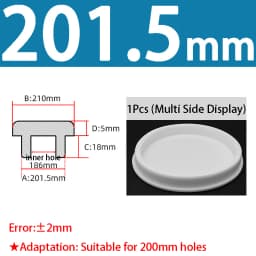 White Silicone Rubber Seal Hole Plugs Hollow Blanking End Cap Bore 6.8-201.5mm T Type Stopper Dustproof Plug Pipe Inserts