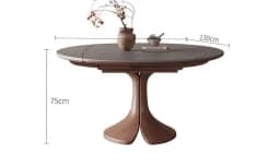 Design Nordic Wood Dining Tables Wood Marble High Oak Home Round Dining Tables Kitchen Extendable Furniture