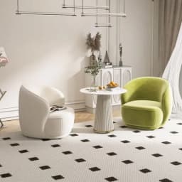 Light Luxury Cream Style Single Sofa Small Size Beauty Salon Table and Chair Hotel Homestay Exhibition Hall Reception Sofa