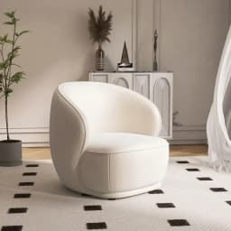 Light Luxury Cream Style Single Sofa Small Size Beauty Salon Table and Chair Hotel Homestay Exhibition Hall Reception Sofa