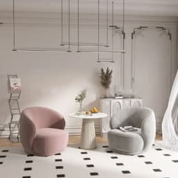 Light Luxury Cream Style Single Sofa Small Size Beauty Salon Table and Chair Hotel Homestay Exhibition Hall Reception Sofa