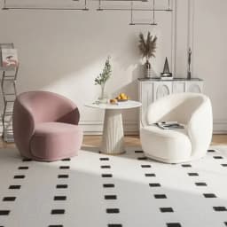 Light Luxury Cream Style Single Sofa Small Size Beauty Salon Table and Chair Hotel Homestay Exhibition Hall Reception Sofa