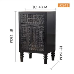 K Black new Italian side cabinet, tempered glass large storage high cabinet
