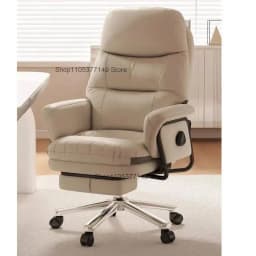Office computer chair can recline to 180 degrees for lunchtime rest, ergonomic and comfortable for long-term sitting, executive
