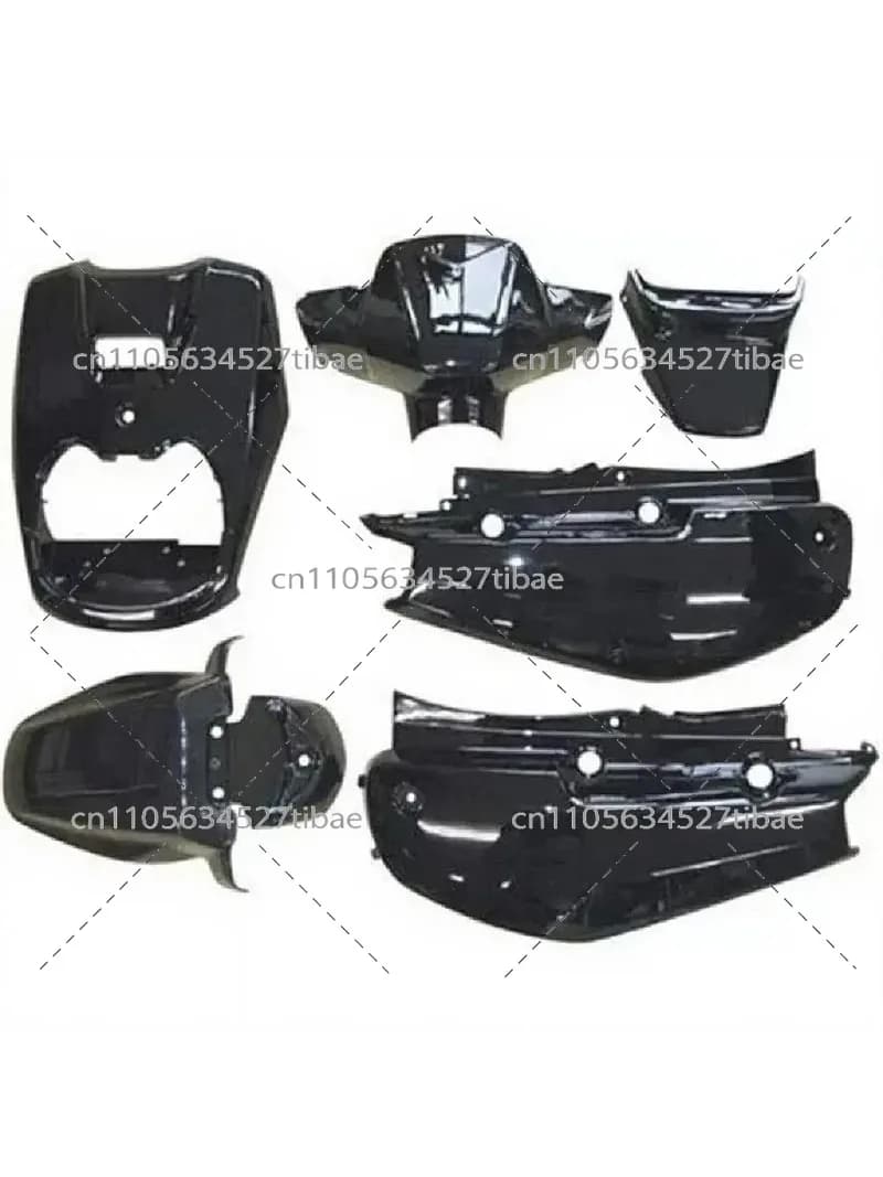 2026 4VP BWS100 100cc Motorcycle Body Parts Duck Paint Full Car Shell Outer Panel Kit for Custom Chopper Bike