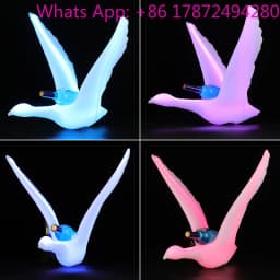 New Illuminated Swan Bottle Presenter Nightclub Bar Party White Gray Goose Vodka Display Rechargeable Light Emitting Diode