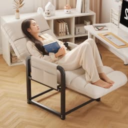 Folding Convertible Sofa Bed Recliner Lazy Armchair Single Sofa Lounge Chair Living Room Balcony Office Bedroom Home Furniture