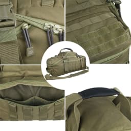 LQARMY 25L 45L 80L Tactical Military Backpack Gym Duffle Bag for Men Camping Sports Travel Workout Weekender Deployment 3 in 1