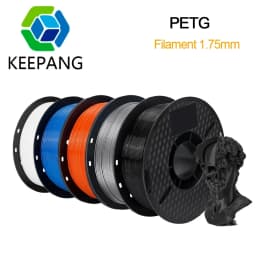 Kee Pang PETG 3D Printer Filament 1.75mm Plastic Material Black White Color PETG 3D Filament Consumables 1KG/2.2LBS
