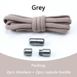 Elastic laces Sneakers No tie Shoe laces Round Shoelaces without ties Quick Shoelace for Shoes Kids Adult One Size fits All Shoe